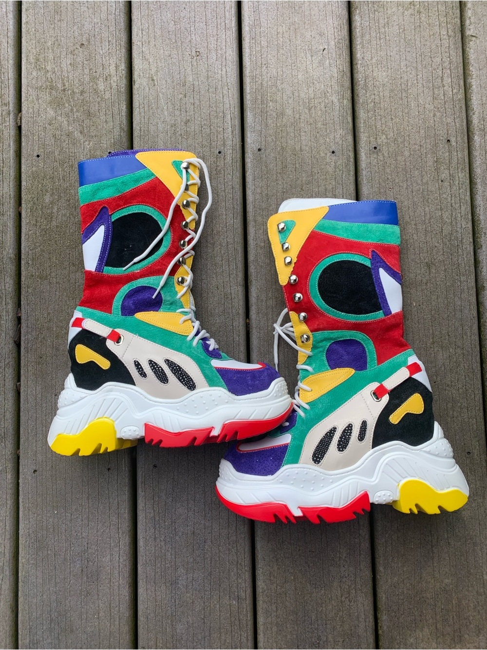 Anthony Wang Hidden Wedge Boots size 9